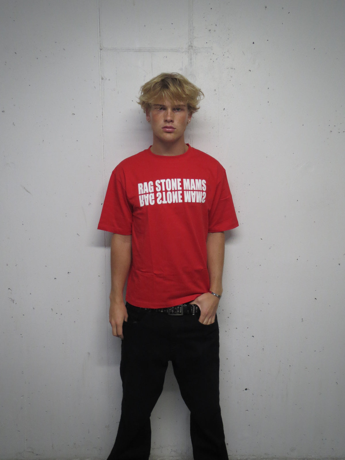 RAGSTONEMAMS T-SHIRT - RED