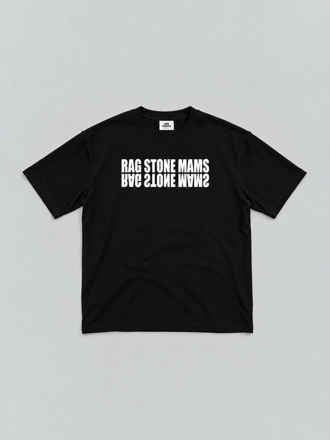 RAGSTONEMAMS T-SHIRT - BLACK