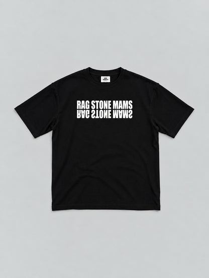 RAGSTONEMAMS T-SHIRT - BLACK