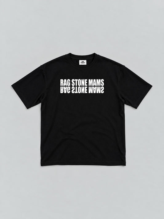 RAGSTONEMAMS T-SHIRT - BLACK